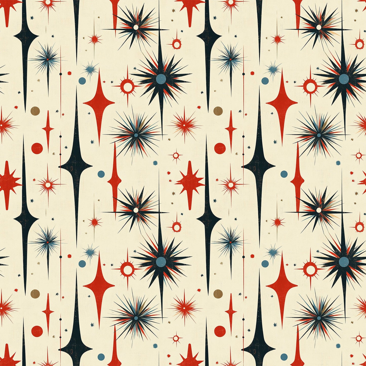 Sparkleworks Mid-Century 4th of July Pattern 7 Quilting Cotton Fabric