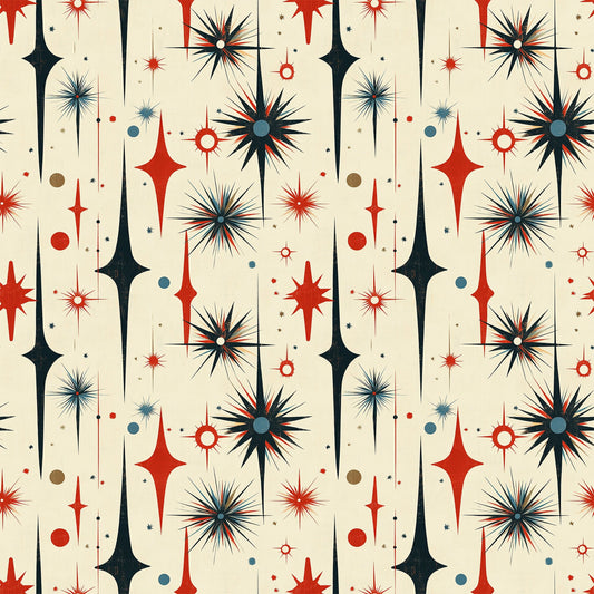 Sparkleworks Mid-Century 4th of July Pattern 7 Quilting Cotton Fabric
