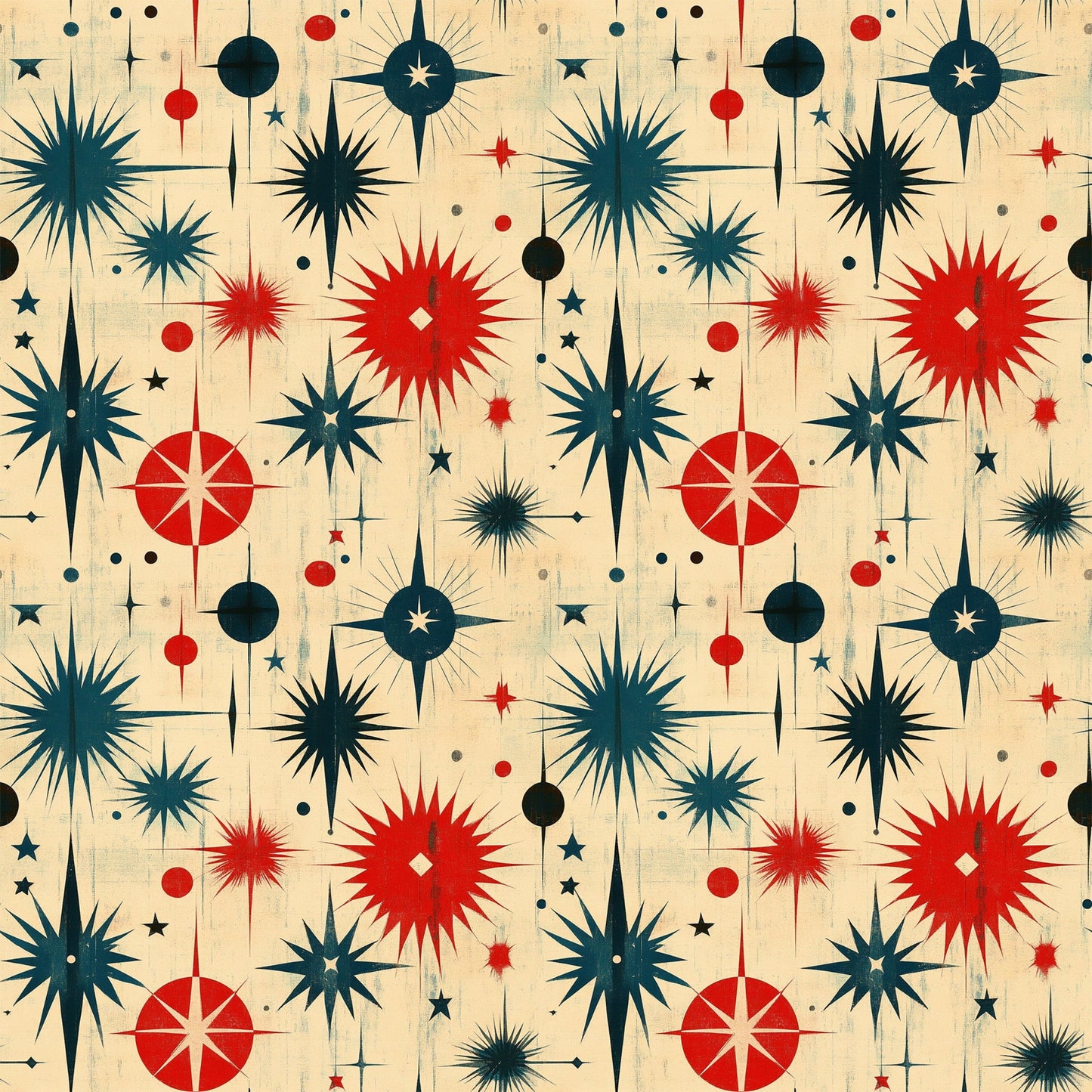Sparkleworks Mid-Century 4th of July Pattern 8 Quilting Cotton Fabric