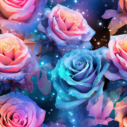 Stardust Blooms Pattern 11 Minky Fabric