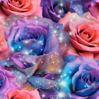 Stardust Blooms Pattern 12 Minky Fabric