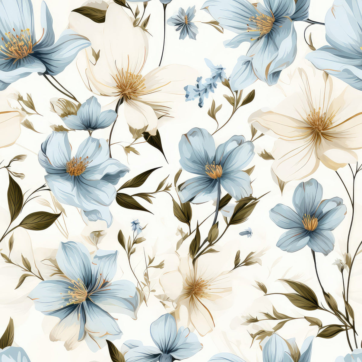 Airy Blooms Pattern 11 Minky Fabric