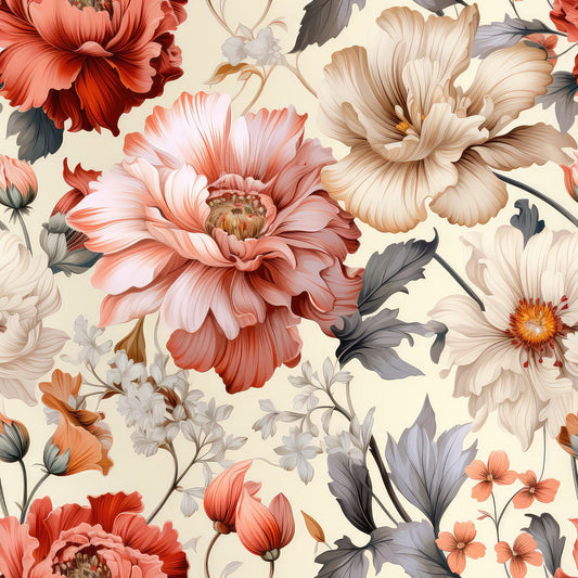 Sparse Flowers Pattern 7 Quilting Cotton Fabric
