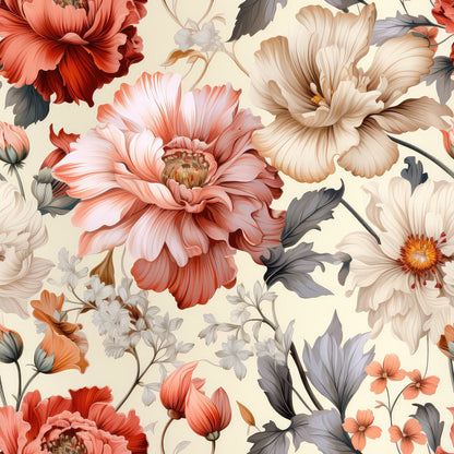 Airy Blooms Pattern 7 Minky Fabric