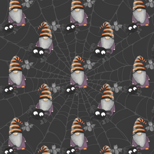 Spooky Gnomes Pattern 12 Quilting Cotton Fabric