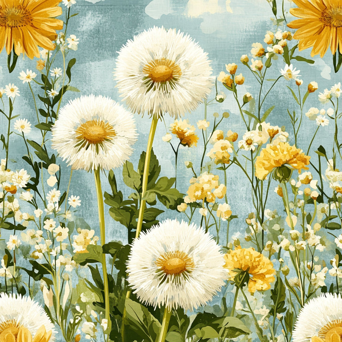 Wildflower Wishes Pattern 27 Minky Fabric
