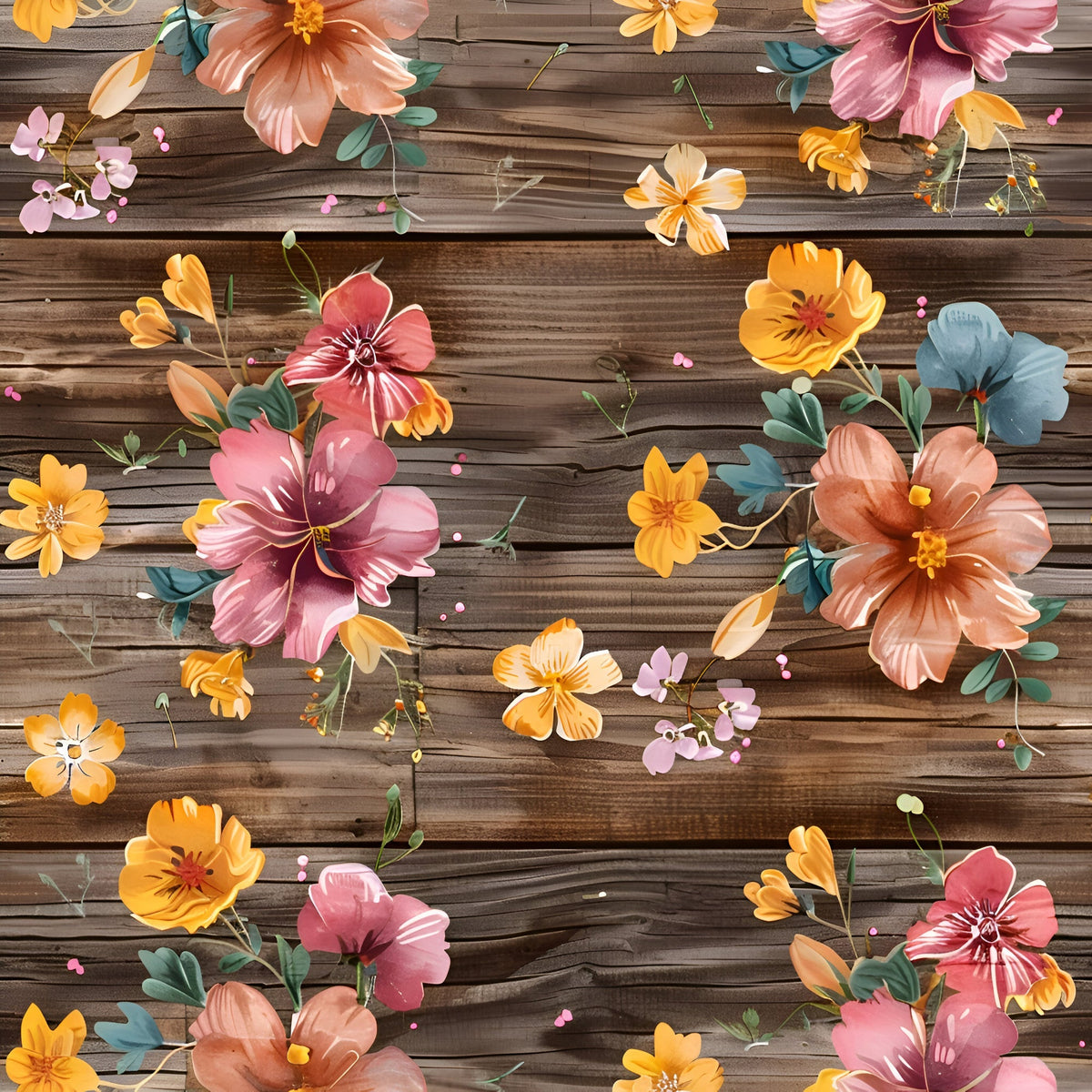 Farmhouse Blooms Pattern 7 Minky Fabric