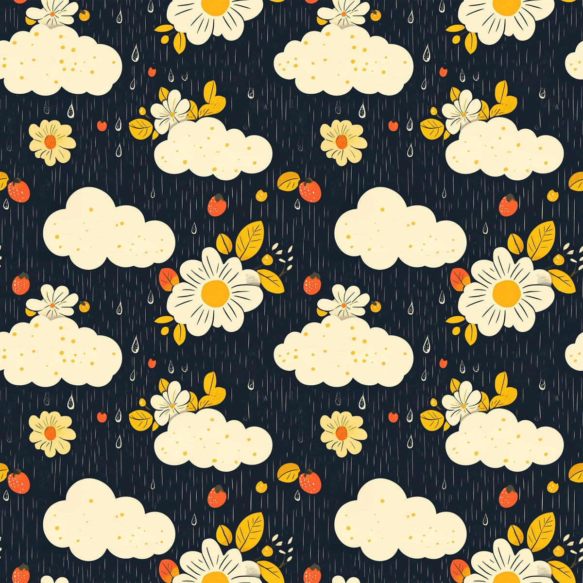 Daisy Drizzle Pattern 2 Minky Fabric