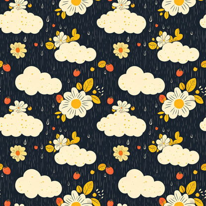 Daisy Drizzle Pattern 2 Minky Fabric