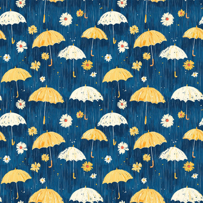 Spring Rain Umbrellas Pattern 5 Quilting Cotton Fabric