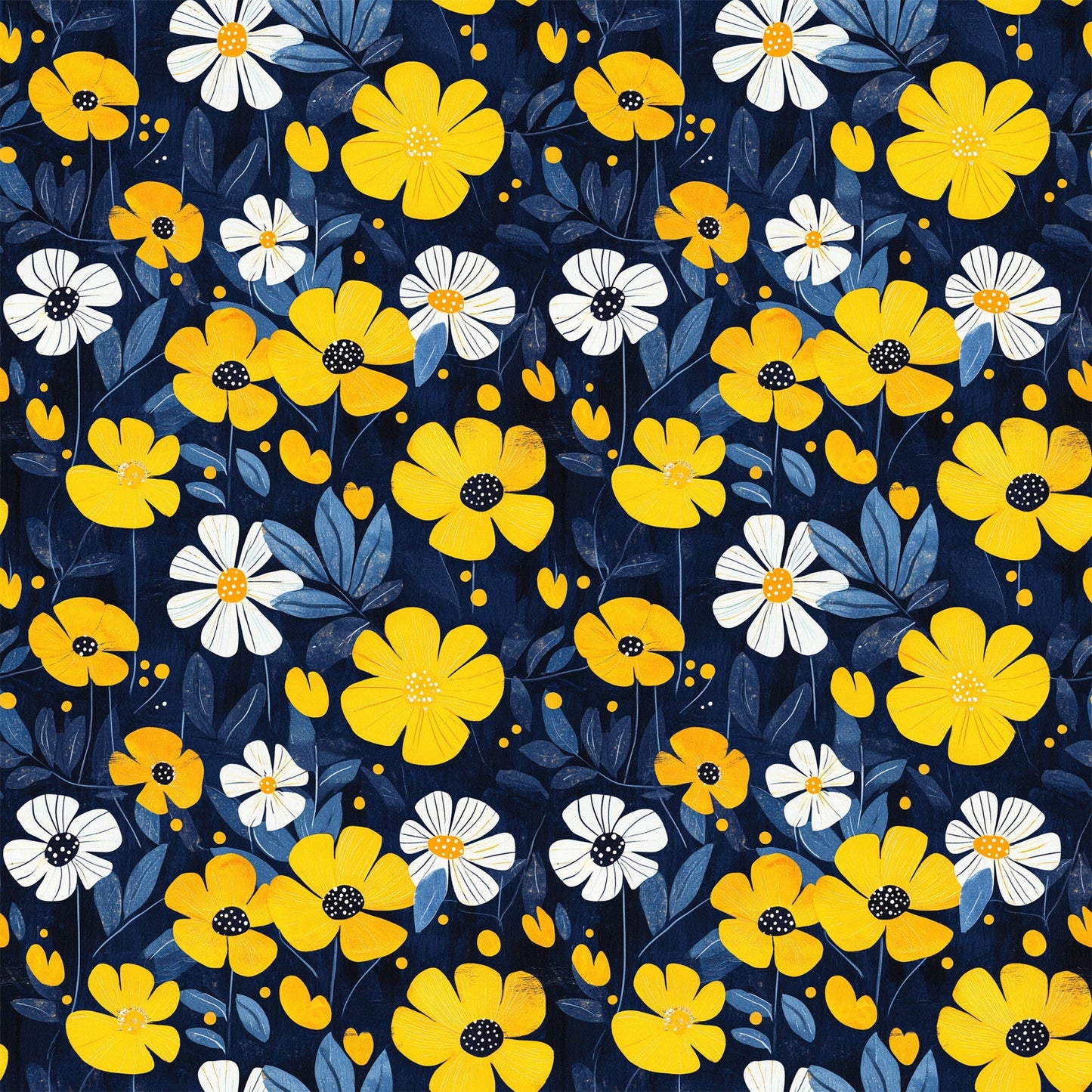 Spring Rain Umbrellas Pattern 6 Quilting Cotton Fabric