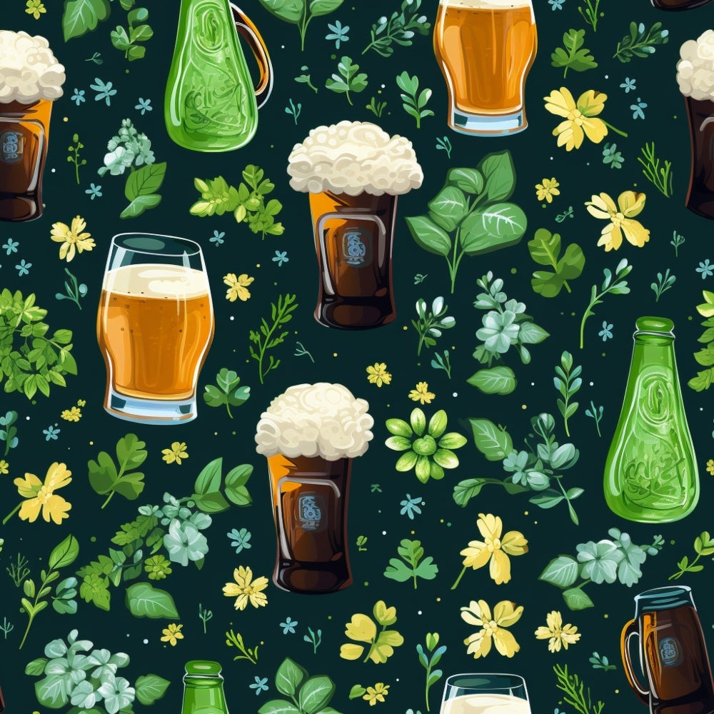 Shamrock Shimmer Pattern 12 Minky Fabric