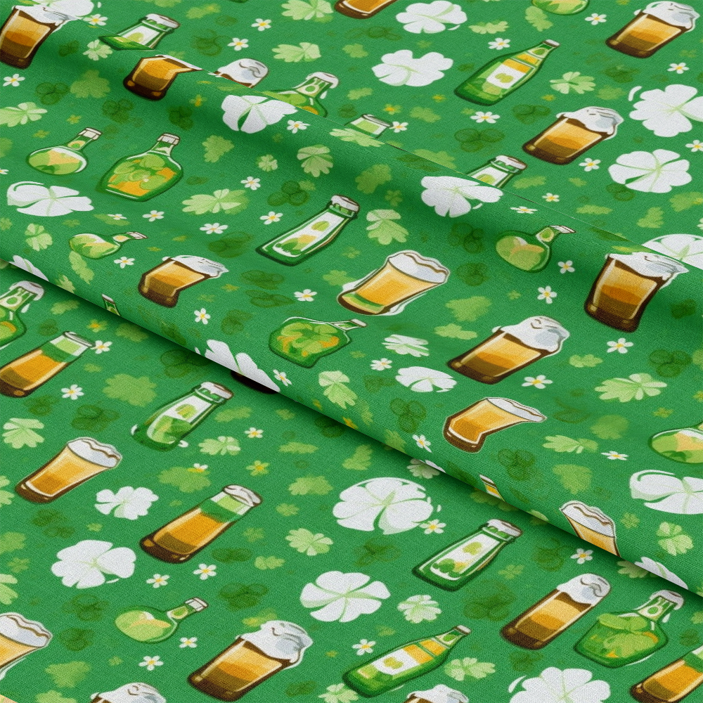 St. Patrick's Day Glam Pattern 13 Quilting Cotton Fabric