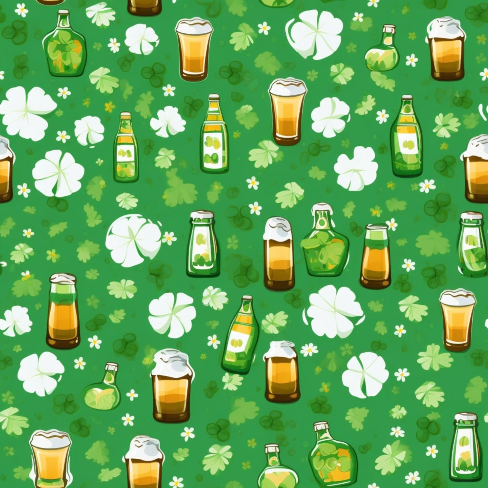 Shamrock Shimmer Pattern 13 Minky Fabric