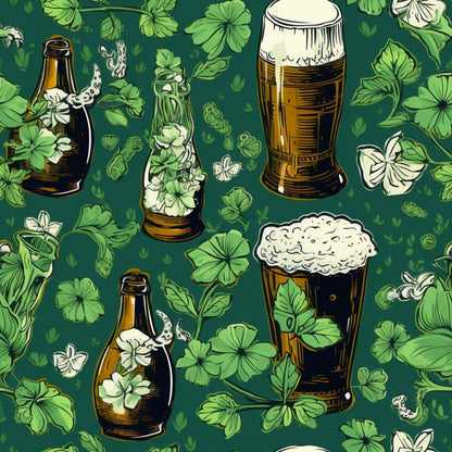 Shamrock Shimmer Pattern 14 Minky Fabric