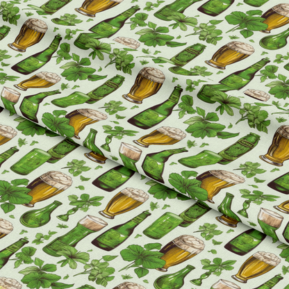 St. Patrick's Day Glam Pattern 15 Quilting Cotton Fabric