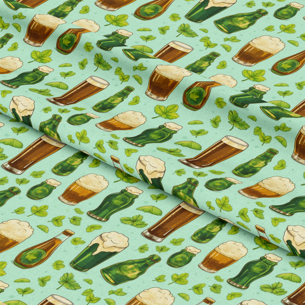 St. Patrick's Day Glam Pattern 17 Quilting Cotton Fabric