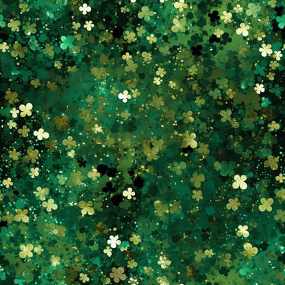 Shamrock Shimmer Pattern 18 Minky Fabric