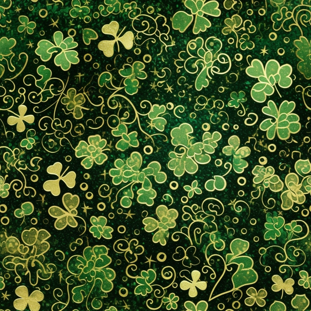Shamrock Shimmer Pattern 24 Minky Fabric