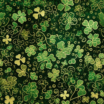 Shamrock Shimmer Pattern 24 Minky Fabric