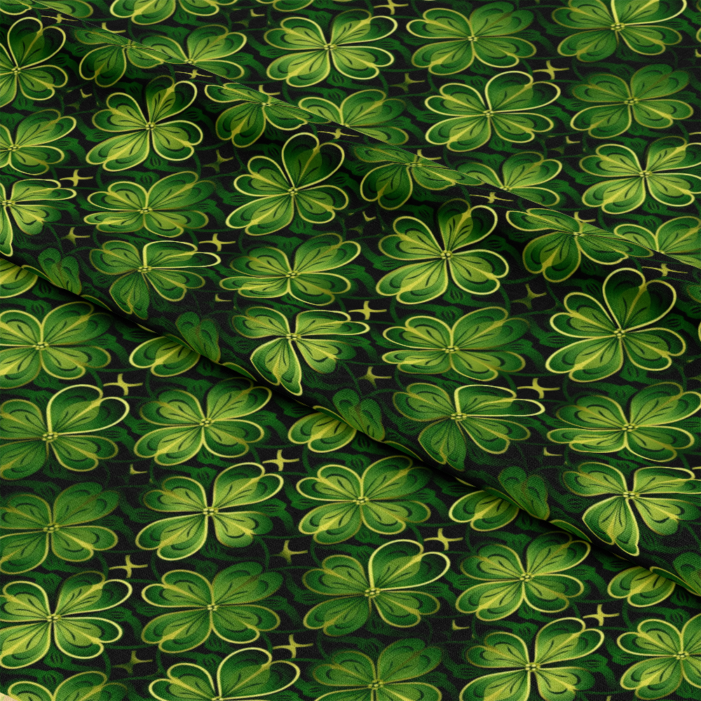 St. Patrick's Day Glam Pattern 3 Quilting Cotton Fabric