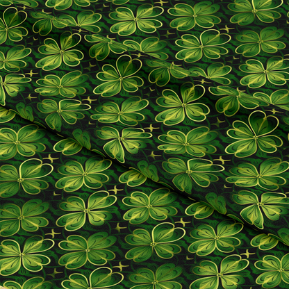 St. Patrick's Day Glam Pattern 3 Quilting Cotton Fabric