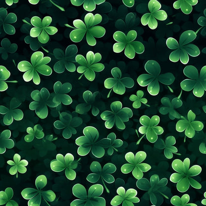 Shamrock Shimmer Pattern 5 Minky Fabric
