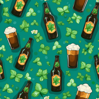 Shamrock Shimmer Pattern 8 Minky Fabric