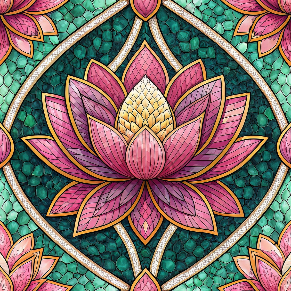 Jeweled Panes Pattern 12 Minky Fabric