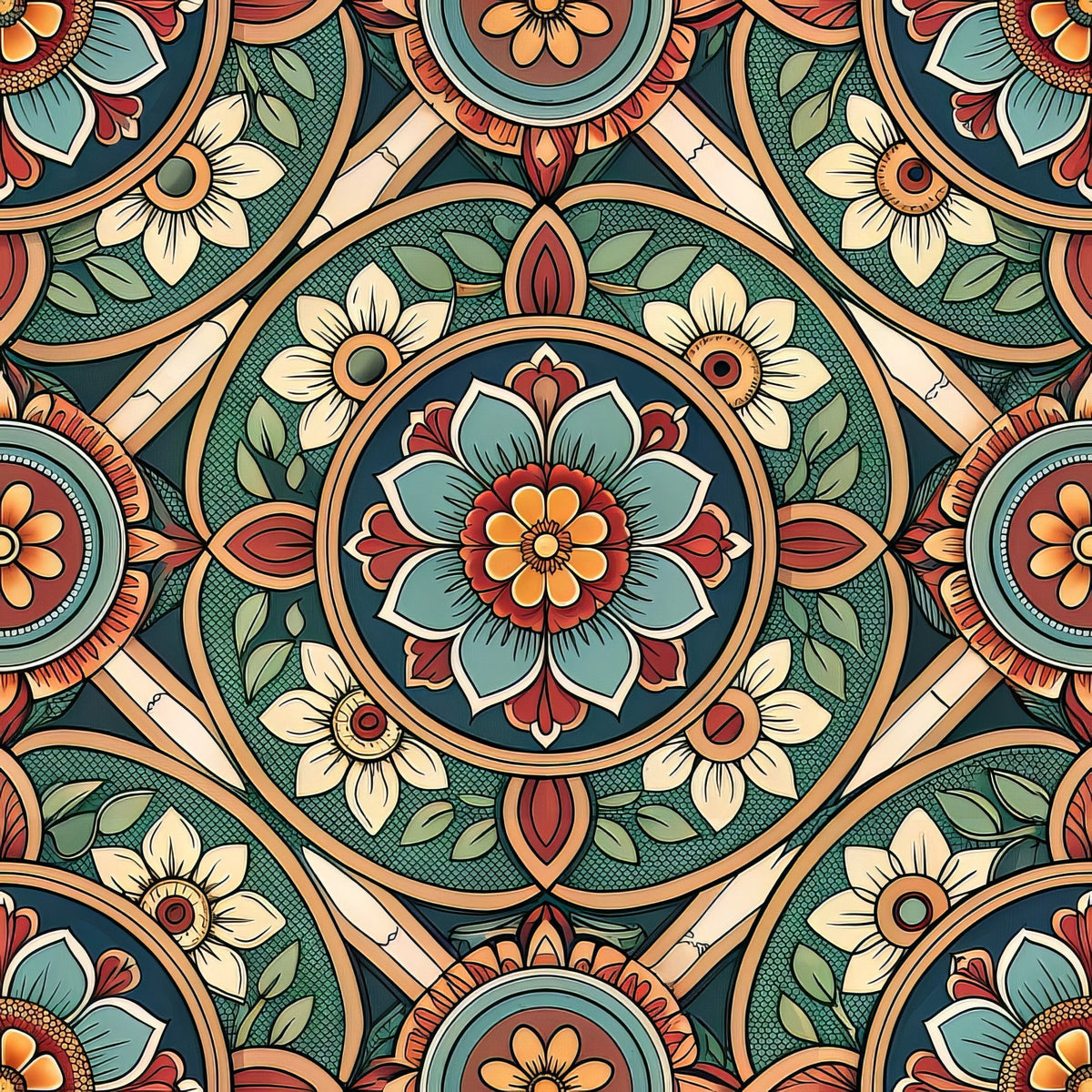 Jeweled Panes Pattern 2 Minky Fabric