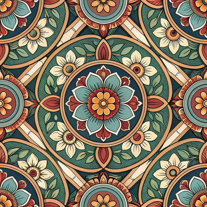 Jeweled Panes Pattern 2 Minky Fabric