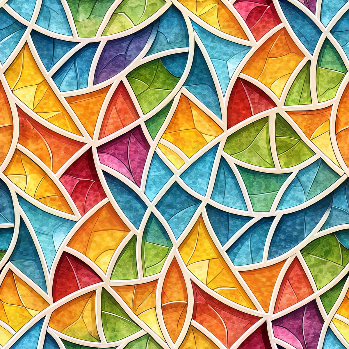 Jeweled Panes Pattern 5 Minky Fabric