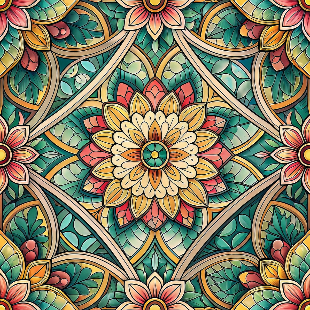 Jeweled Panes Pattern 8 Minky Fabric