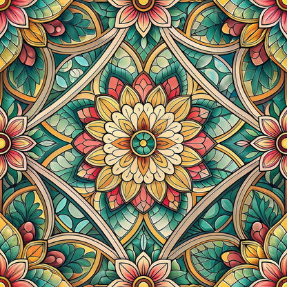 Jeweled Panes Pattern 8 Minky Fabric