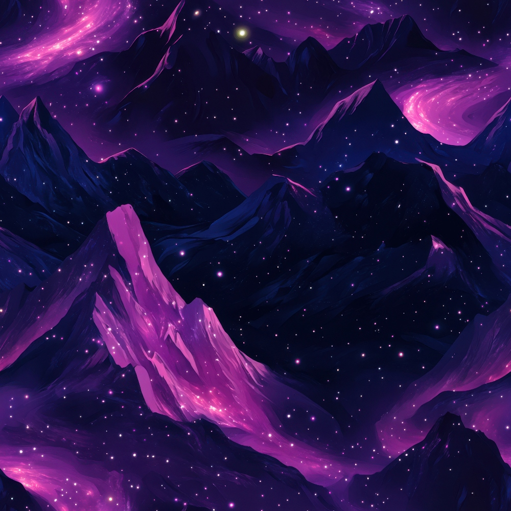 Nebula Forest Pattern 11 Minky Fabric