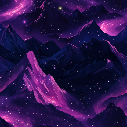 Nebula Forest Pattern 11 Minky Fabric
