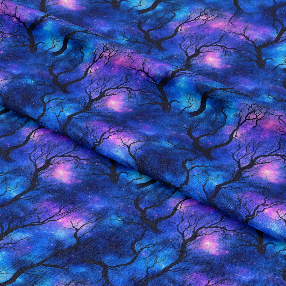 Starry Night Sky Pattern 2 Quilting Cotton Fabric