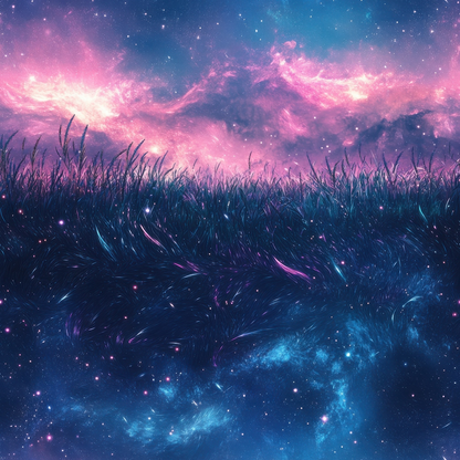 Nebula Forest Pattern 4 Minky Fabric