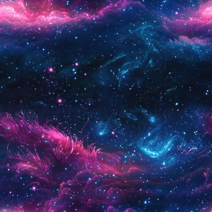 Nebula Forest Pattern 5 Minky Fabric