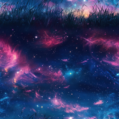 Nebula Forest Pattern 7 Minky Fabric