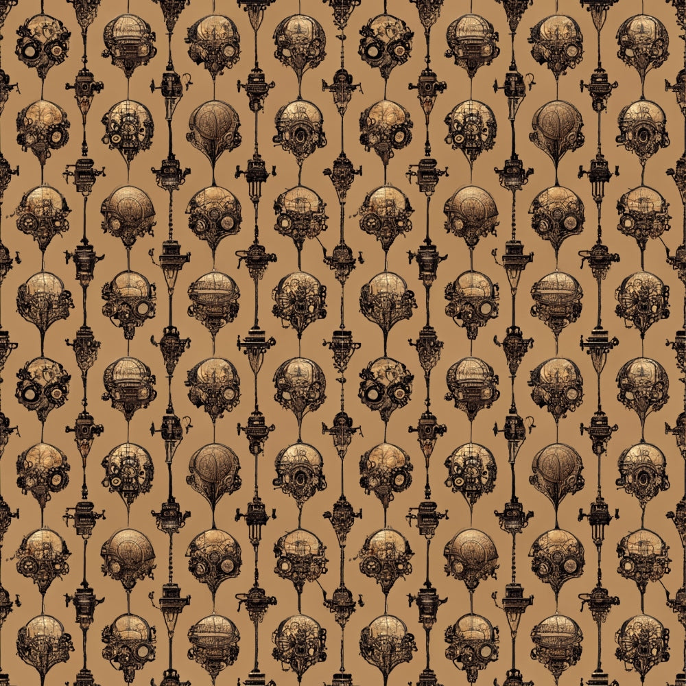 Clockwork Skies Pattern 1 Minky Fabric
