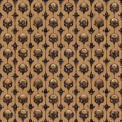 Clockwork Skies Pattern 1 Minky Fabric