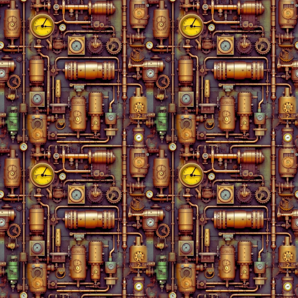 Clockwork Skies Pattern 3 Minky Fabric