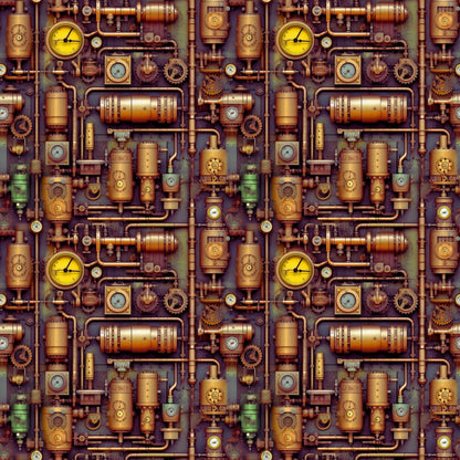 Clockwork Skies Pattern 3 Minky Fabric