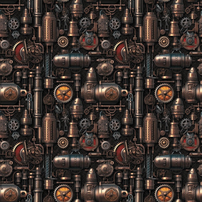 Clockwork Skies Pattern 5 Minky Fabric