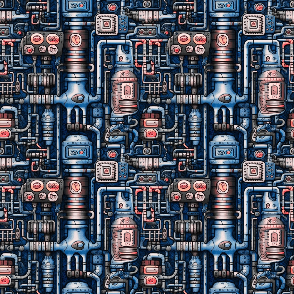 Clockwork Skies Pattern 7 Minky Fabric
