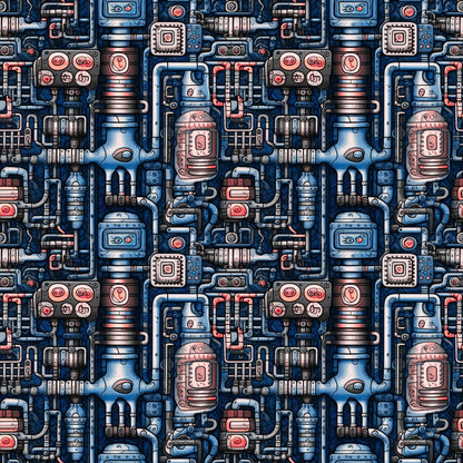 Clockwork Skies Pattern 7 Minky Fabric