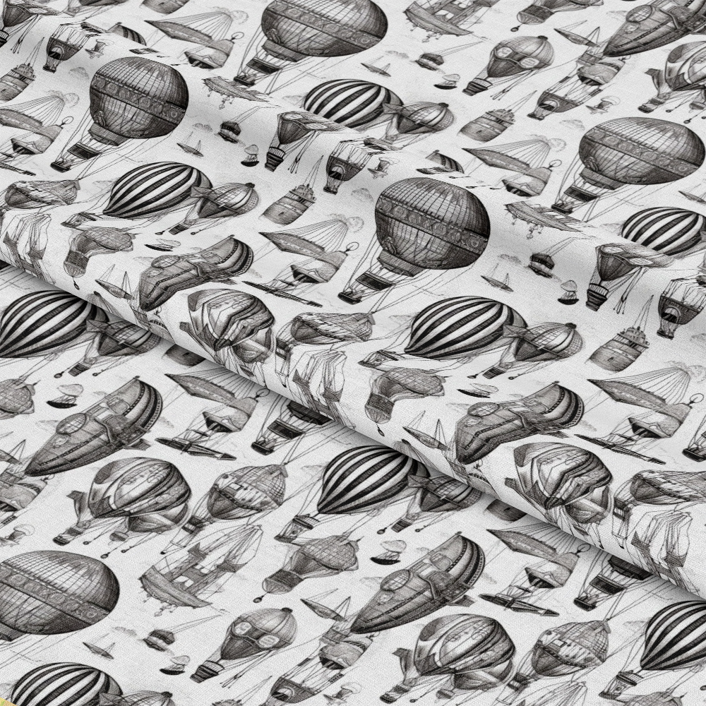 Steampunk Pipes Pattern 9 Quilting Cotton Fabric