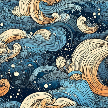 Starlit Swirls Pattern 8 Minky Fabric