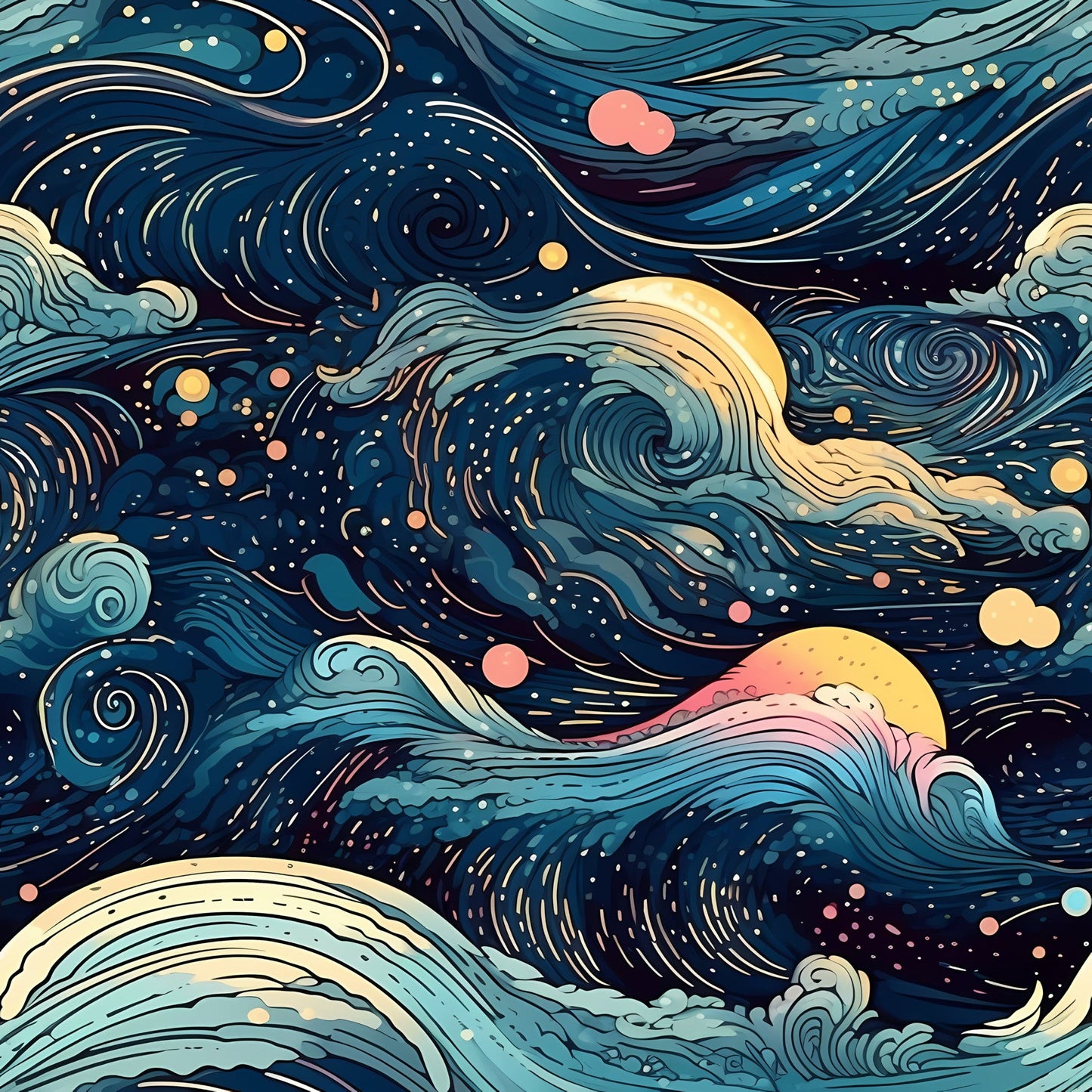 StellarCosmos Pattern 9 Quilting Cotton Fabric